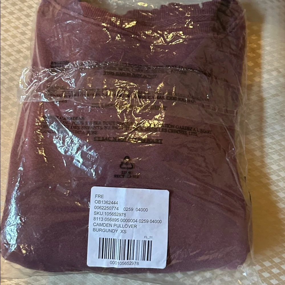 NWT Free People We The Free | Camden Sweatshirt Pullover | XS